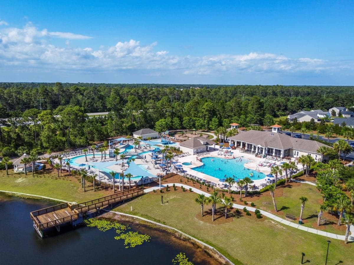 Berkshire Forest amenity center and grounds — Goal Line Mowing lawn care in Myrtle Beach SC
