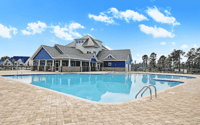 Indigo Bay community pool and landscaping — Goal Line Mowing lawn care in Myrtle Beach SC